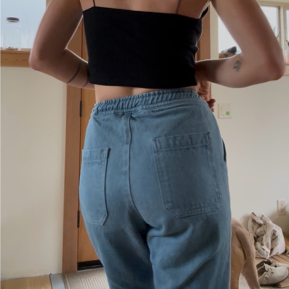 Organic Cotton double knee hand dyed pants